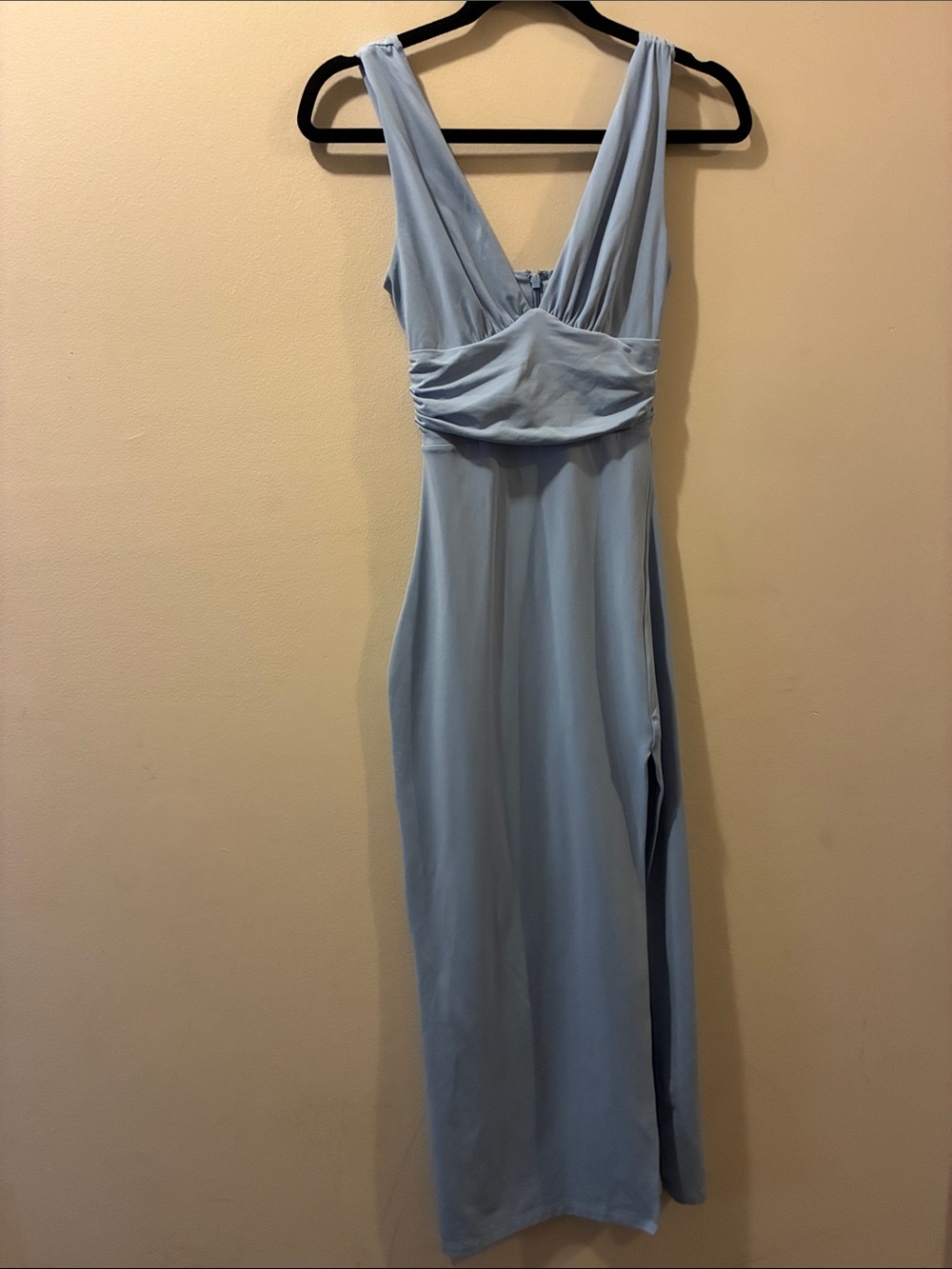 Aritzia Contour -Light Blue V-Neck Sleeveless Midi Dress - XS